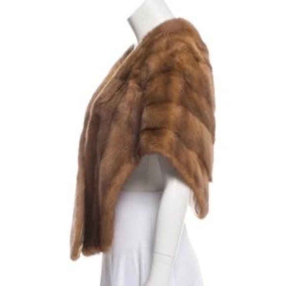 Mink Stole Brown - Picture 2 of 4